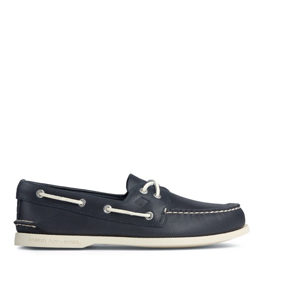 Sperry Other - Sperry Top Sider leather boat/dock shoe size 10 Navy Blue perfect for summer